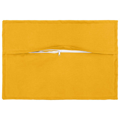 Cushion with Pillow HOUTEN 6 pcs Light Yellow Faux Linen