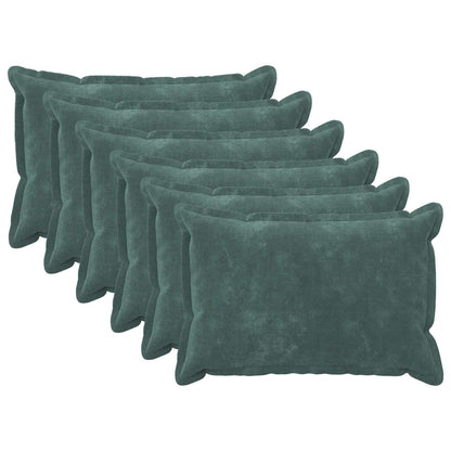Cushion with Pillow HOUTEN 6 pcs Sea Blue Microfiber Fleece
