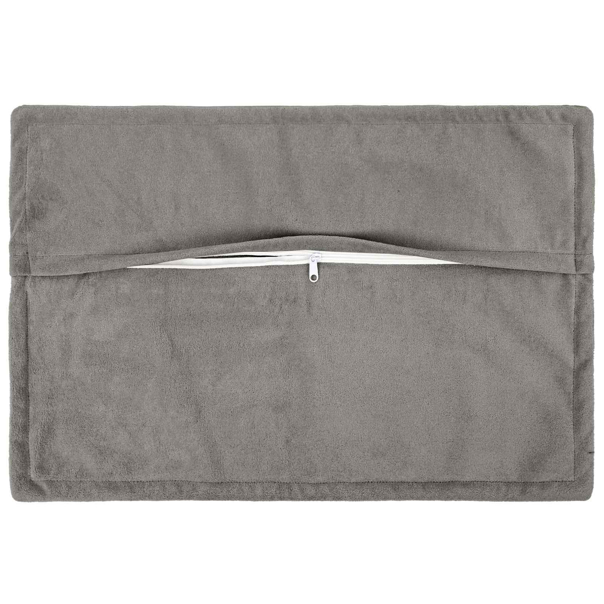 Cushion with Pillow HOUTEN 6 pcs Light Grey Microfiber Fleece