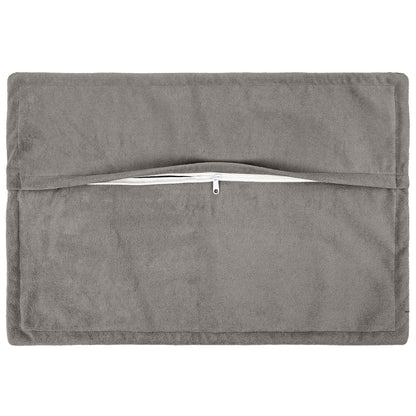 Cushion with Pillow HOUTEN 6 pcs Light Grey Microfiber Fleece