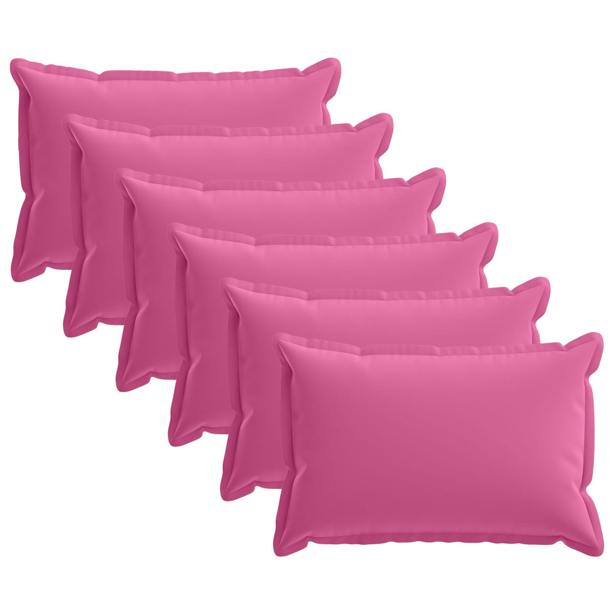 Throw Pillow 6 pcs HOUTEN Pink 40 x 60 cm Polyester
