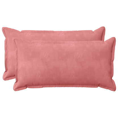 Cushion with Pillow HOUTEN 2 pcs Pink Velvet