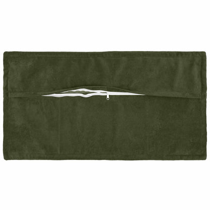 Cushion with Pillow HOUTEN 6 pcs Green Microfiber Fleece
