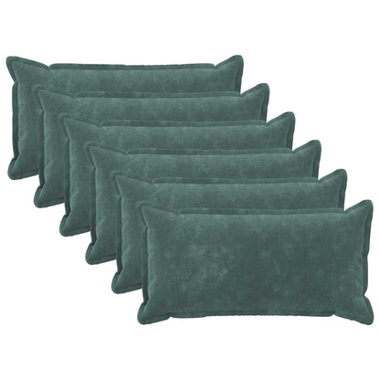 Cushion with Pillow HOUTEN 6 pcs Sea Blue Microfiber Fleece