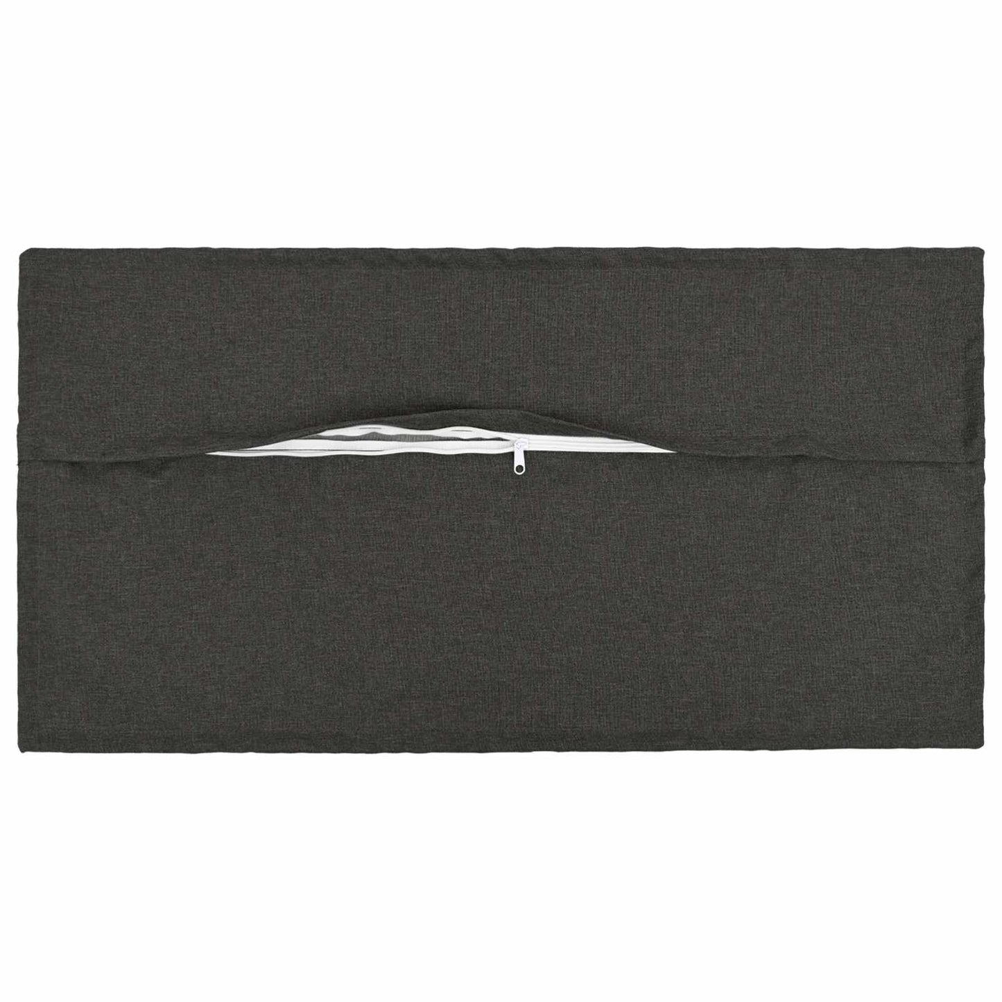 Cushion with Pillow HOUTEN 6 pcs Dark Grey Faux Linen