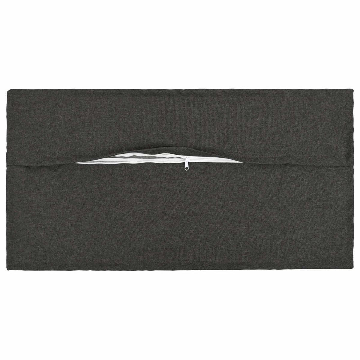 Cushion with Pillow HOUTEN 12 pcs Dark Grey Faux Linen