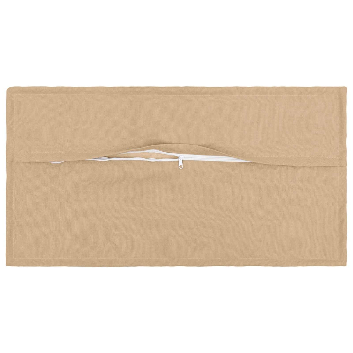 Throw Pillow 12 pcs HOUTEN Cream 40 x 80 cm Faux Linen