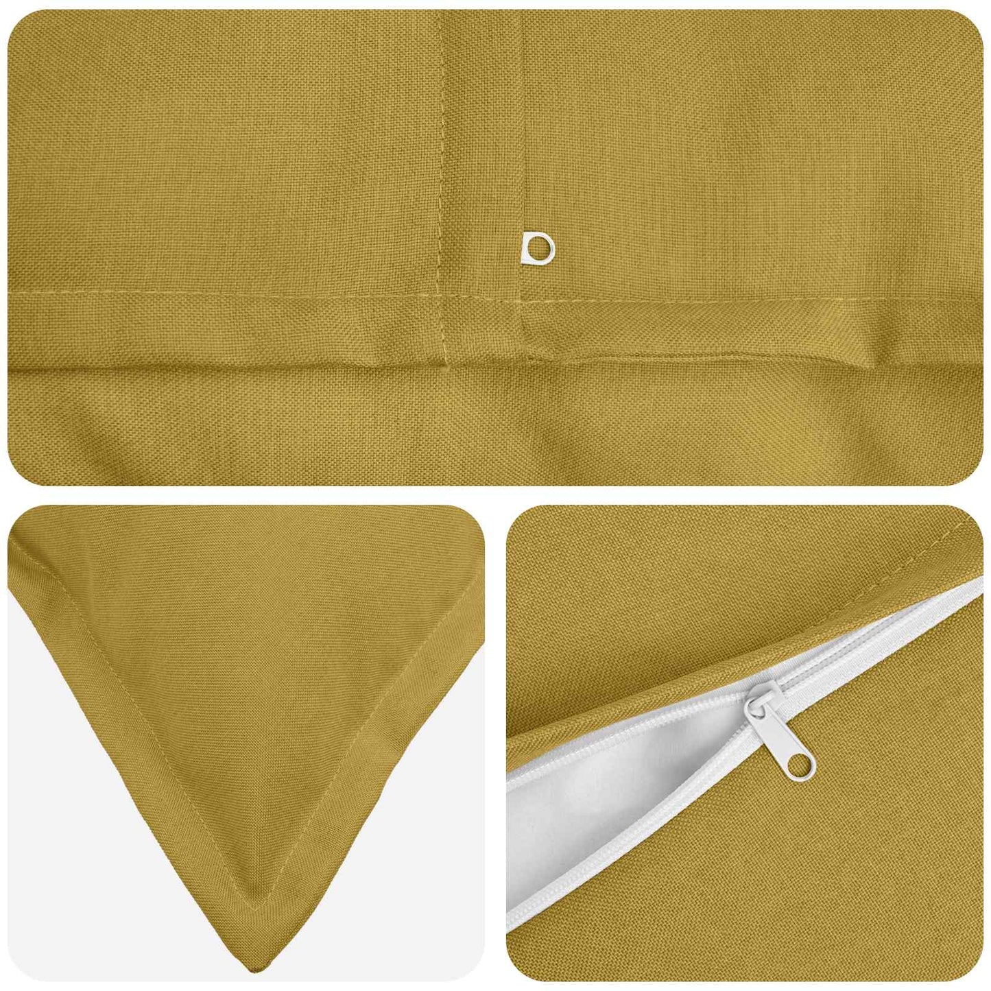 Cushion with Pillow HOUTEN 12 pcs Light Green Faux Linen