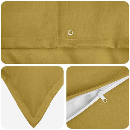 Cushion with Pillow HOUTEN 12 pcs Light Green Faux Linen