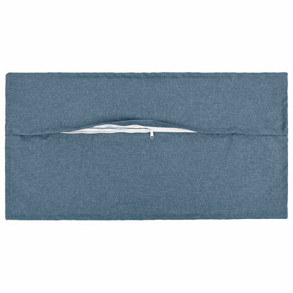 Cushion with Pillow HOUTEN 6 pcs Jeans Blue Faux Linen