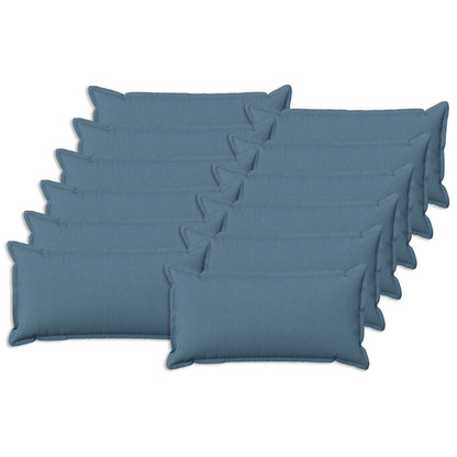 Cushion with Pillow HOUTEN 12 pcs Jeans Blue Faux Linen
