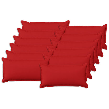 Cushion with Pillow HOUTEN 12 pcs Red Faux Linen