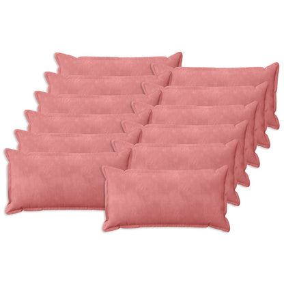 Cushion with Pillow HOUTEN 12 pcs Pink Velvet