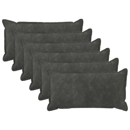 Cushion with Pillow HOUTEN 6 pcs Anthracite Microfiber Fleece