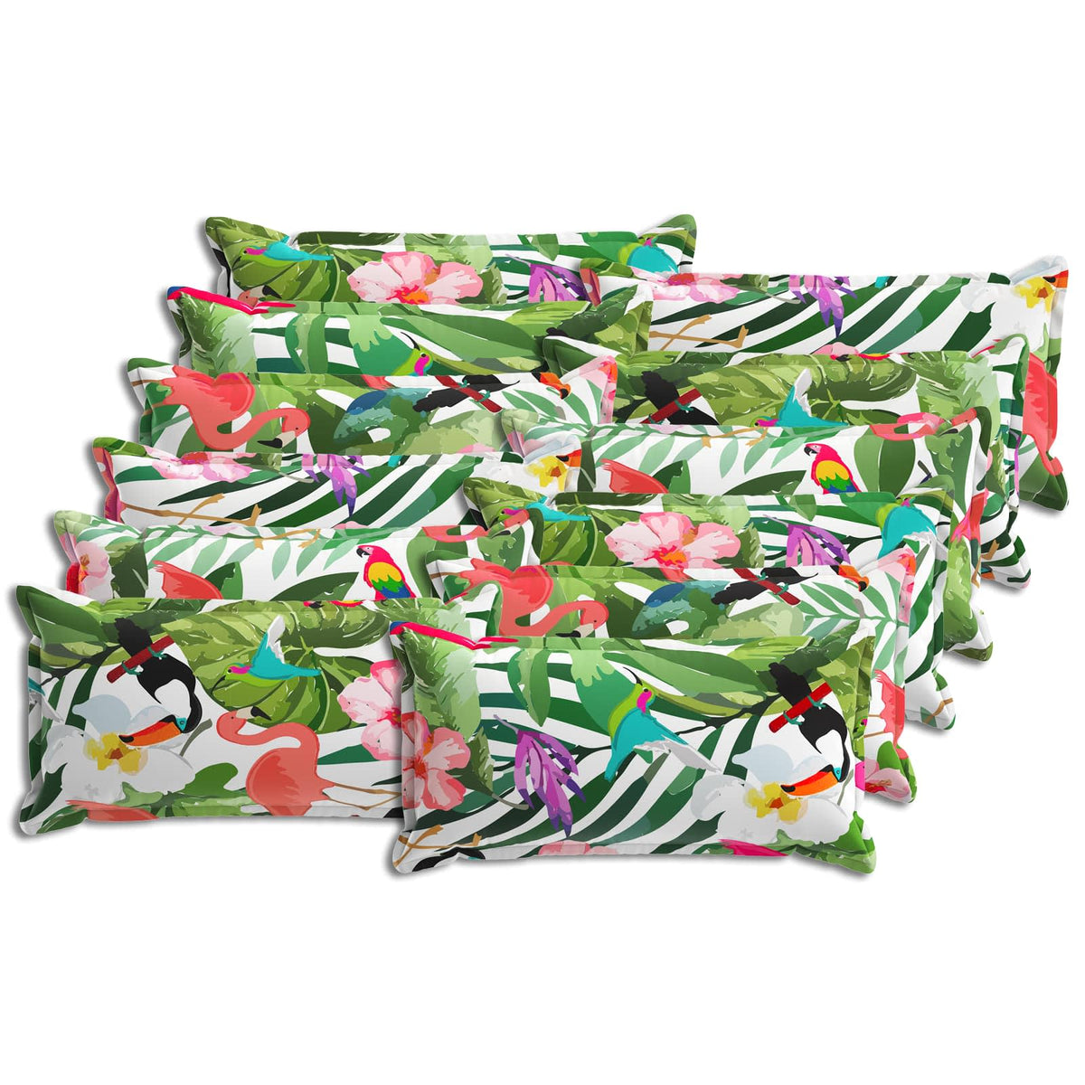 Throw Pillow 12 pcs HOUTEN Multicolour 40 x 80 cm Polyester