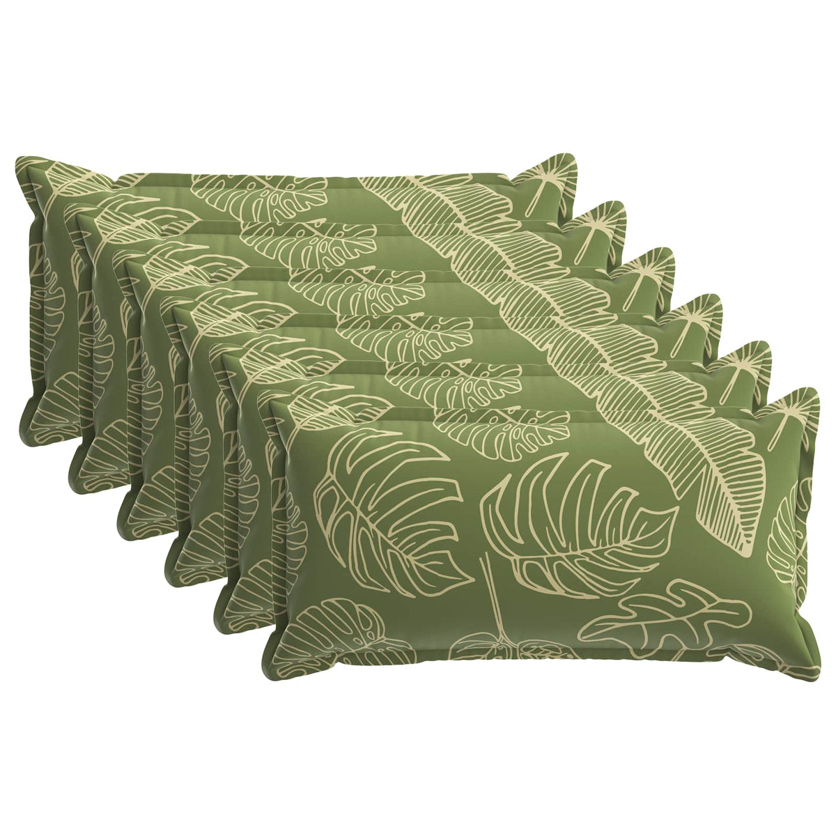 Cushion Leaf with Pillow HOUTEN 6 pcs Leaf Design Polyester