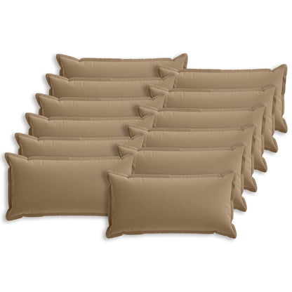 Cushion with Pillow HOUTEN 12 pcs Taupe Polyester