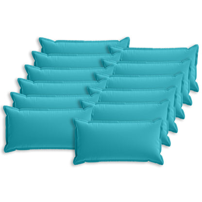 Cushion with Pillow HOUTEN 12 pcs Turquoise Polyester