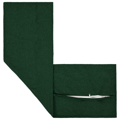 Throw Pillow 2 pcs HOUTEN Dark Green 40 x 145 cm Faux Linen