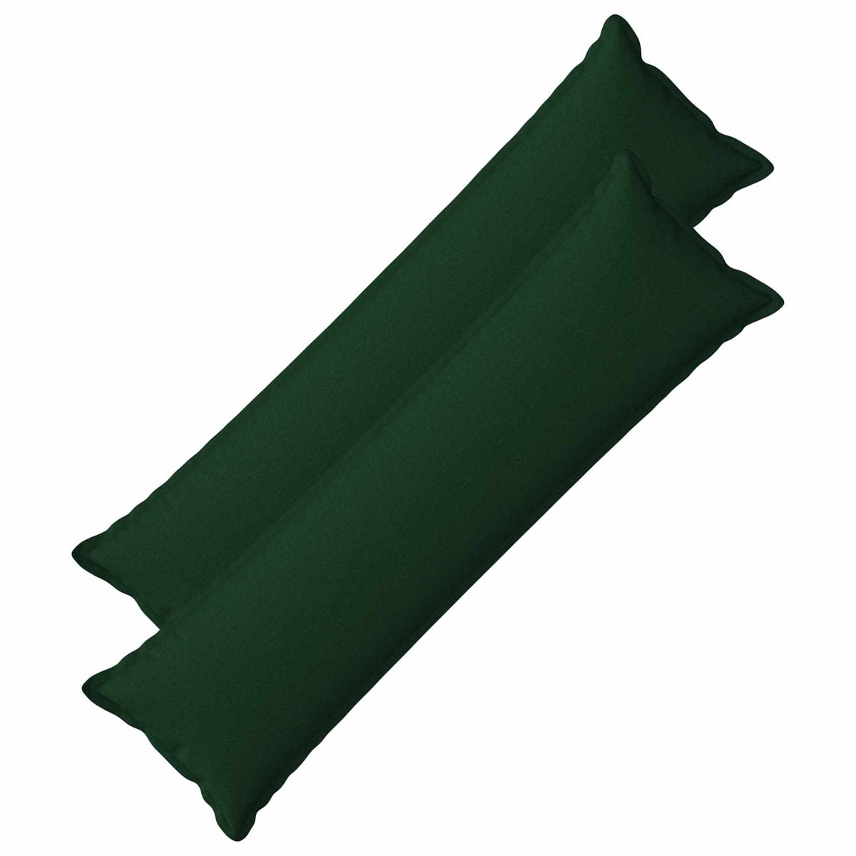 Throw Pillow 2 pcs HOUTEN Dark Green 40 x 145 cm Faux Linen