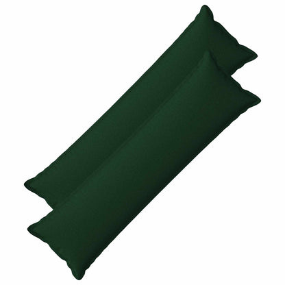Throw Pillow 2 pcs HOUTEN Dark Green 40 x 145 cm Faux Linen