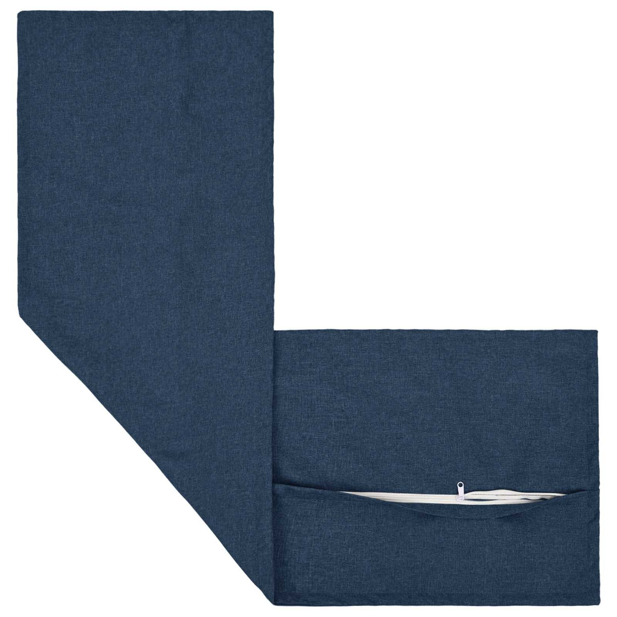 Throw Pillow 2 pcs HOUTEN Blue 40 x 145 cm Faux Linen