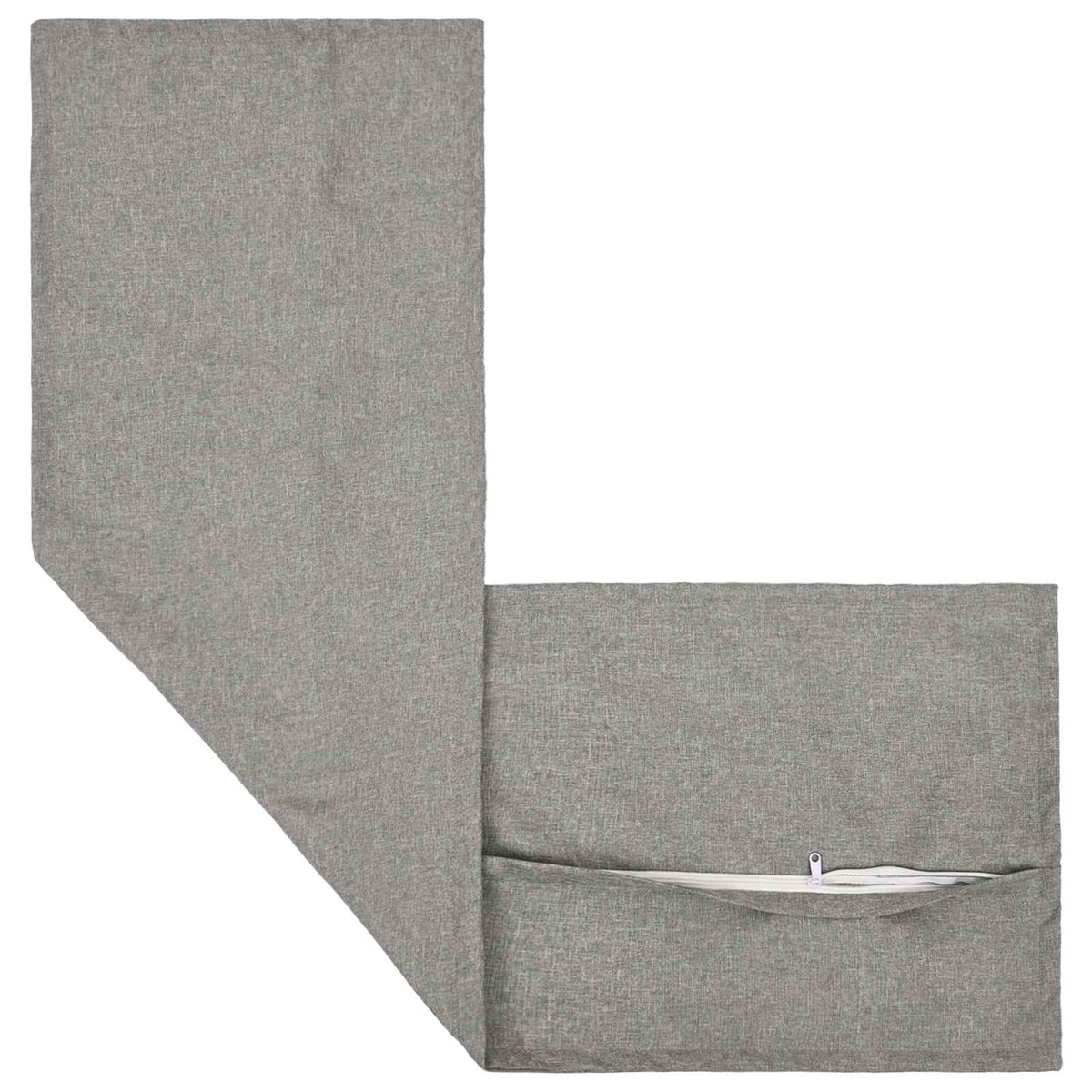 Throw Pillow 2 pcs HOUTEN Cloud Grey 40 x 145 cm Faux Linen
