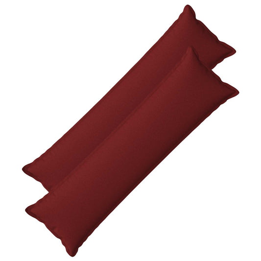 Cushion with Pillow HOUTEN 2 pcs Wine Red Faux Linen
