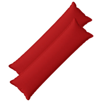 Throw Pillow 2 pcs HOUTEN Red 40 x 145 cm Faux Linen