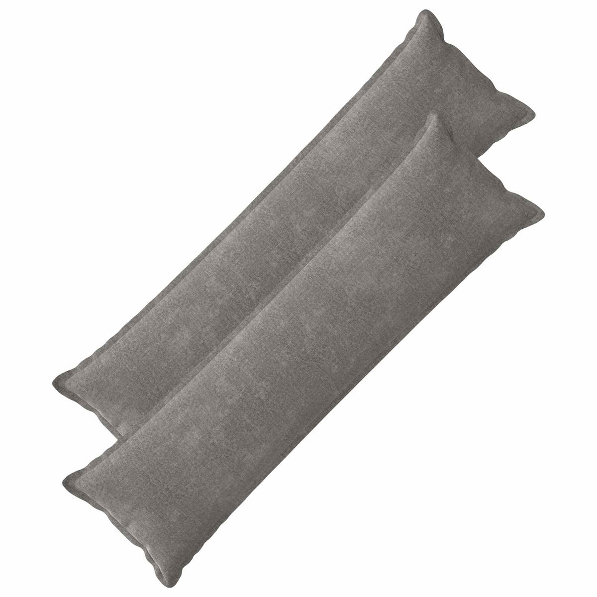 Cushion with Pillow HOUTEN 2 pcs Dark Grey Chenille Fabric