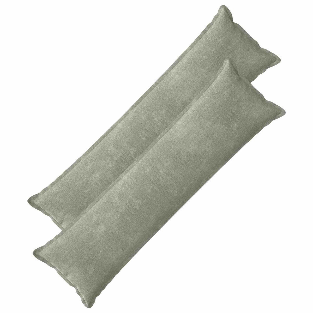 Throw Pillow 2 pcs HOUTEN Green 40 x 145 cm Chenille Fabric