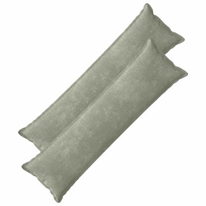 Throw Pillow 2 pcs HOUTEN Green 40 x 145 cm Chenille Fabric