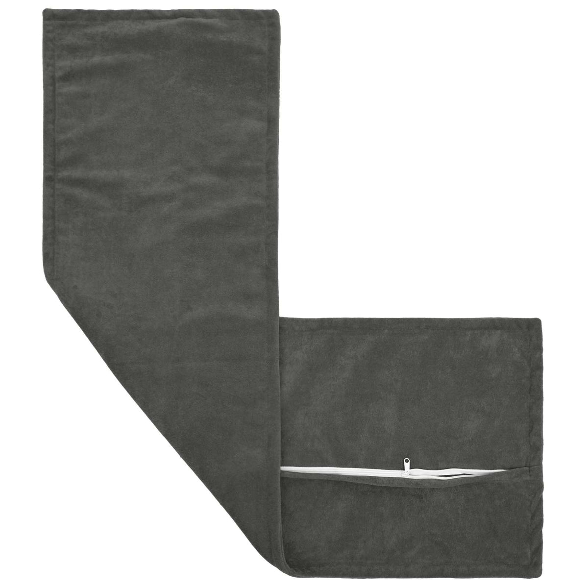 Cushion with Pillow HOUTEN 2 pcs Anthracite Microfiber Fleece