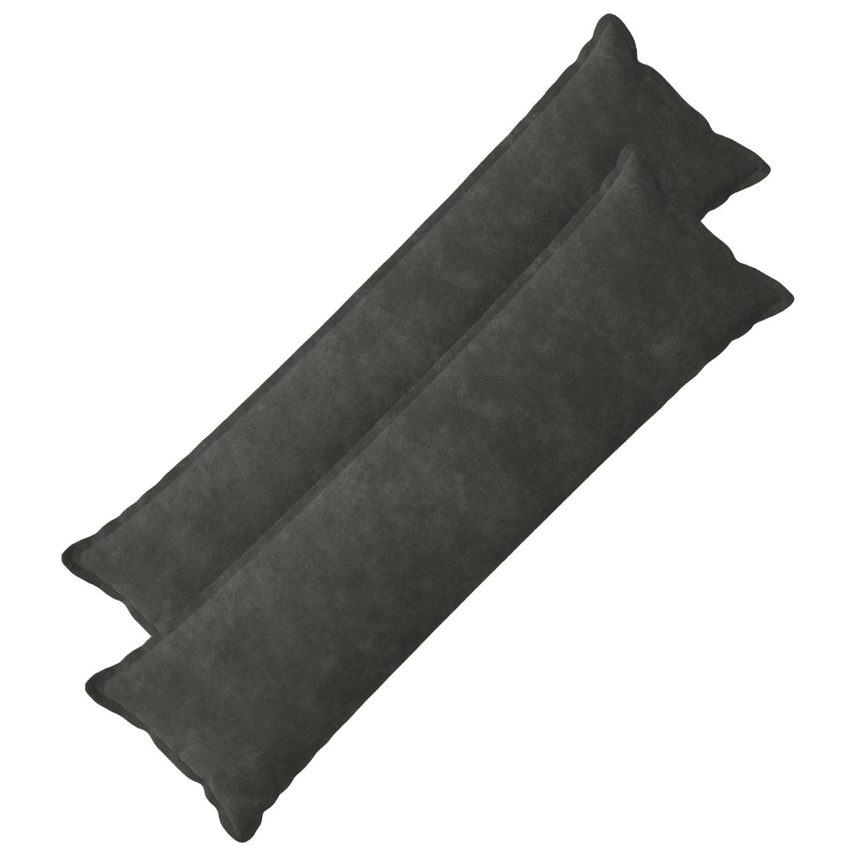 Cushion with Pillow HOUTEN 2 pcs Anthracite Microfiber Fleece