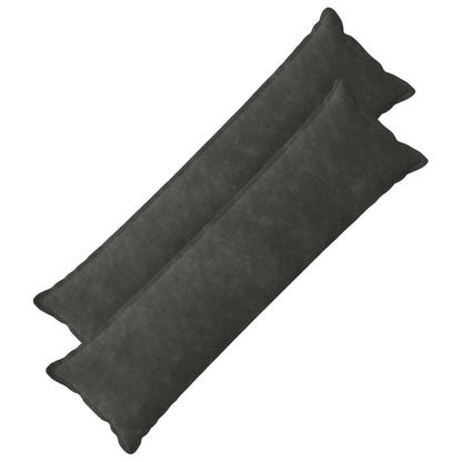 Cushion with Pillow HOUTEN 2 pcs Anthracite Microfiber Fleece
