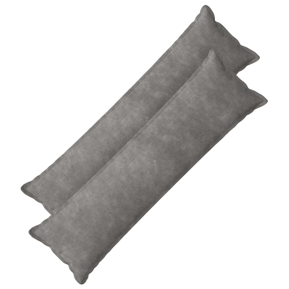 Cushion with Pillow HOUTEN 2 pcs Light Grey Microfiber Fleece