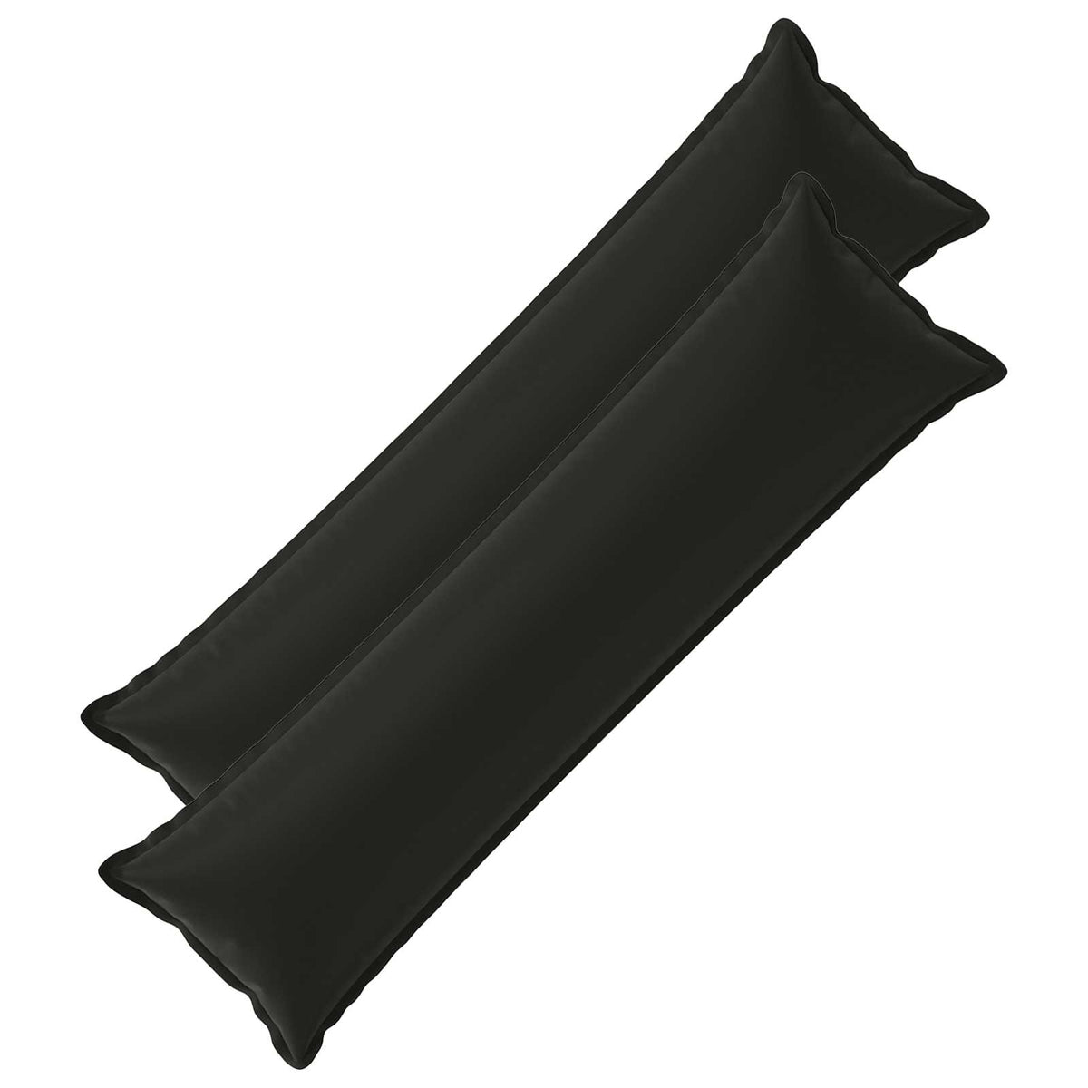 Cushion with Pillow HOUTEN 2 pcs Black Polyester