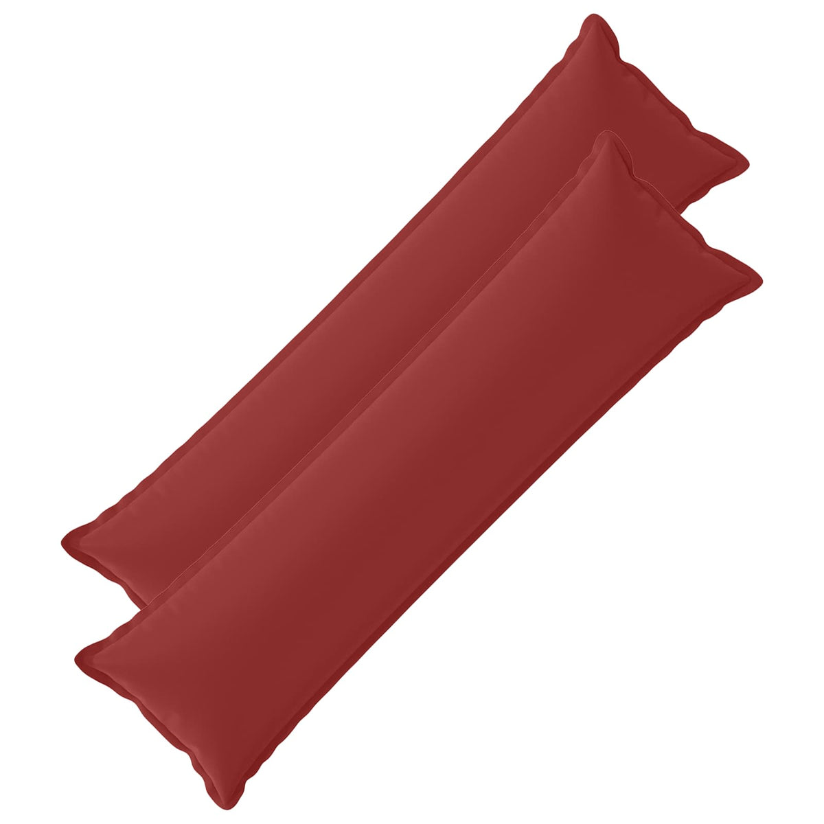Throw Pillow 2 pcs HOUTEN Wine Red 40 x 145 cm Polyester