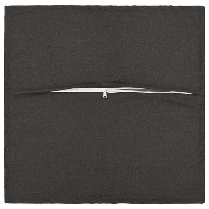 Cushion with Pillow HOUTEN 12 pcs Dark Grey Faux Linen