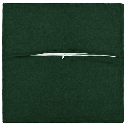 Cushion with Pillow HOUTEN 6 pcs Dark Green Faux Linen