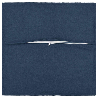 Throw Pillow 12 pcs HOUTEN Blue 45 x 45 cm Faux Linen