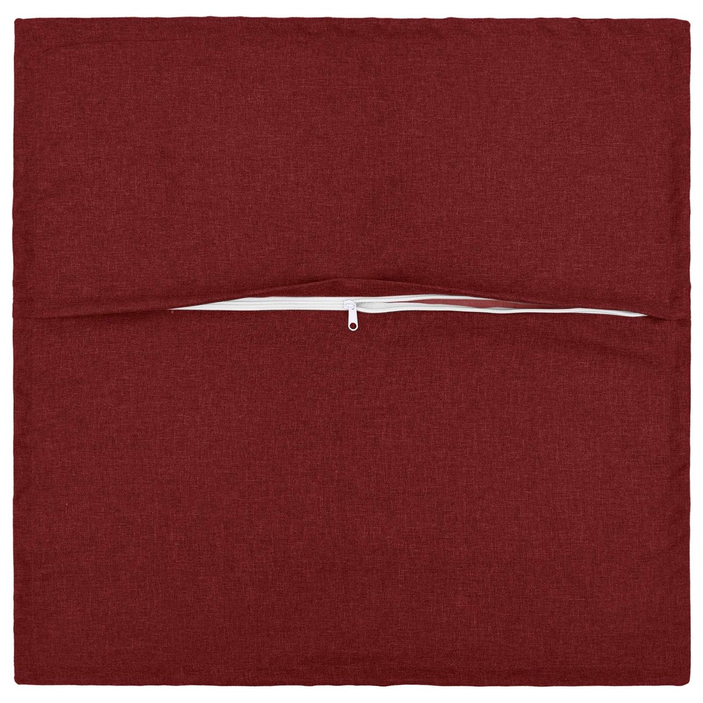 Cushion with Pillow HOUTEN 12 pcs Wine Red Faux Linen