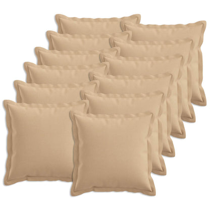 Cushion with Pillow HOUTEN 12 pcs Cream Faux Linen