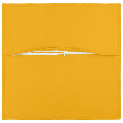 Cushion with Pillow HOUTEN 12 pcs Light Yellow Faux Linen
