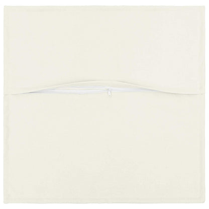 Throw Pillow 12 pcs HOUTEN White 45 x 45 cm Faux Linen