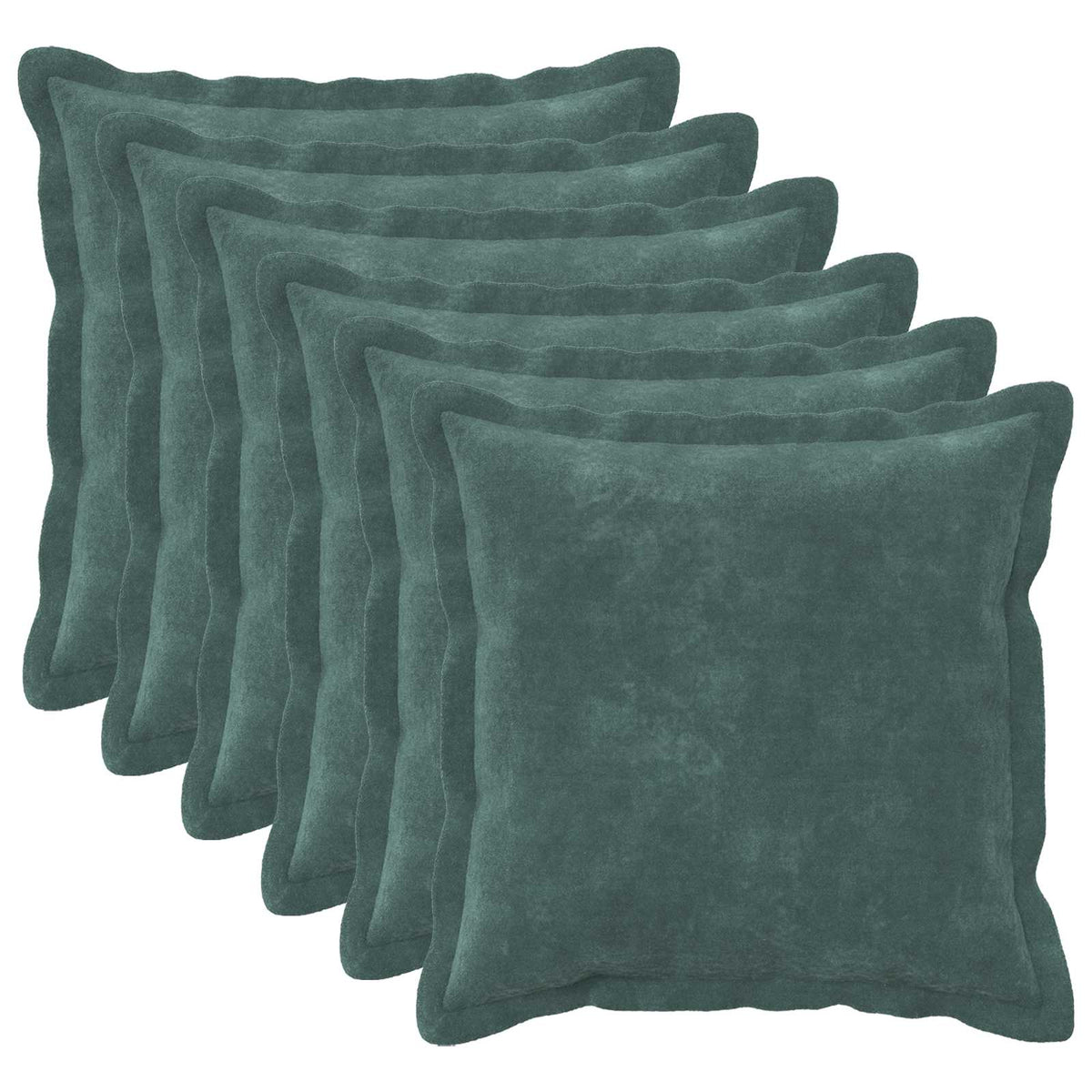 Cushion with Pillow HOUTEN 6 pcs Sea Blue Microfiber Fleece