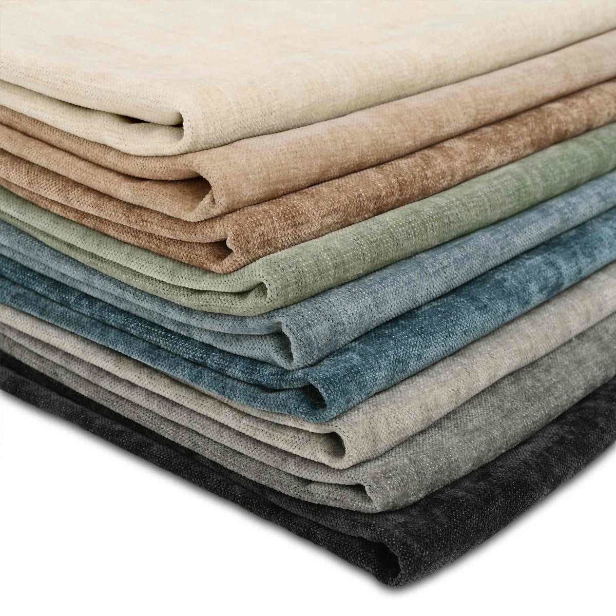 Cushion with Pillow HOUTEN 12 pcs Anthracite Chenille Fabric