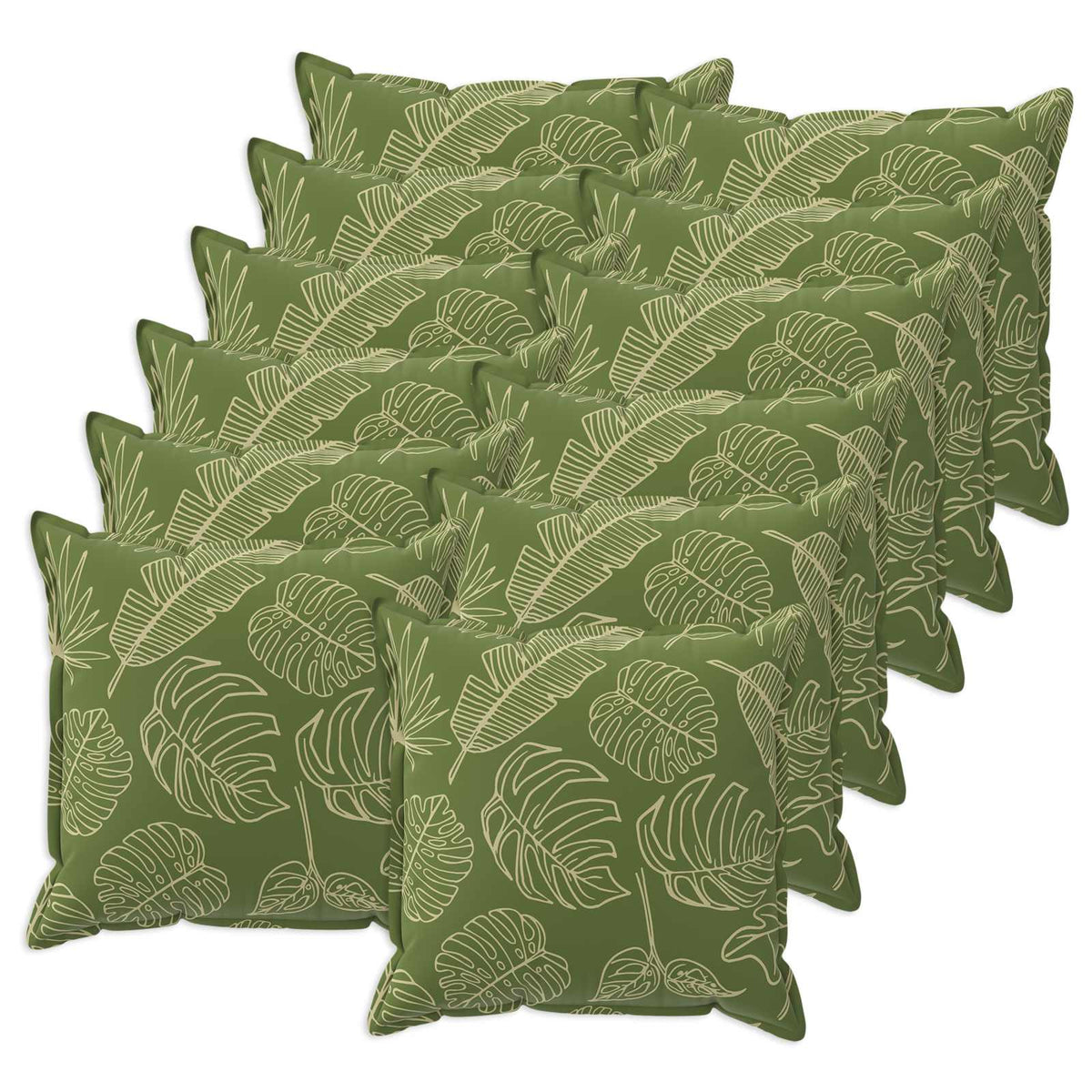 Cushion Leaf with Pillow HOUTEN 12 pcs Leaf Design Polyester