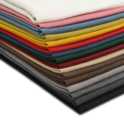 Cushion with Pillow HOUTEN 2 pcs Black Faux Linen