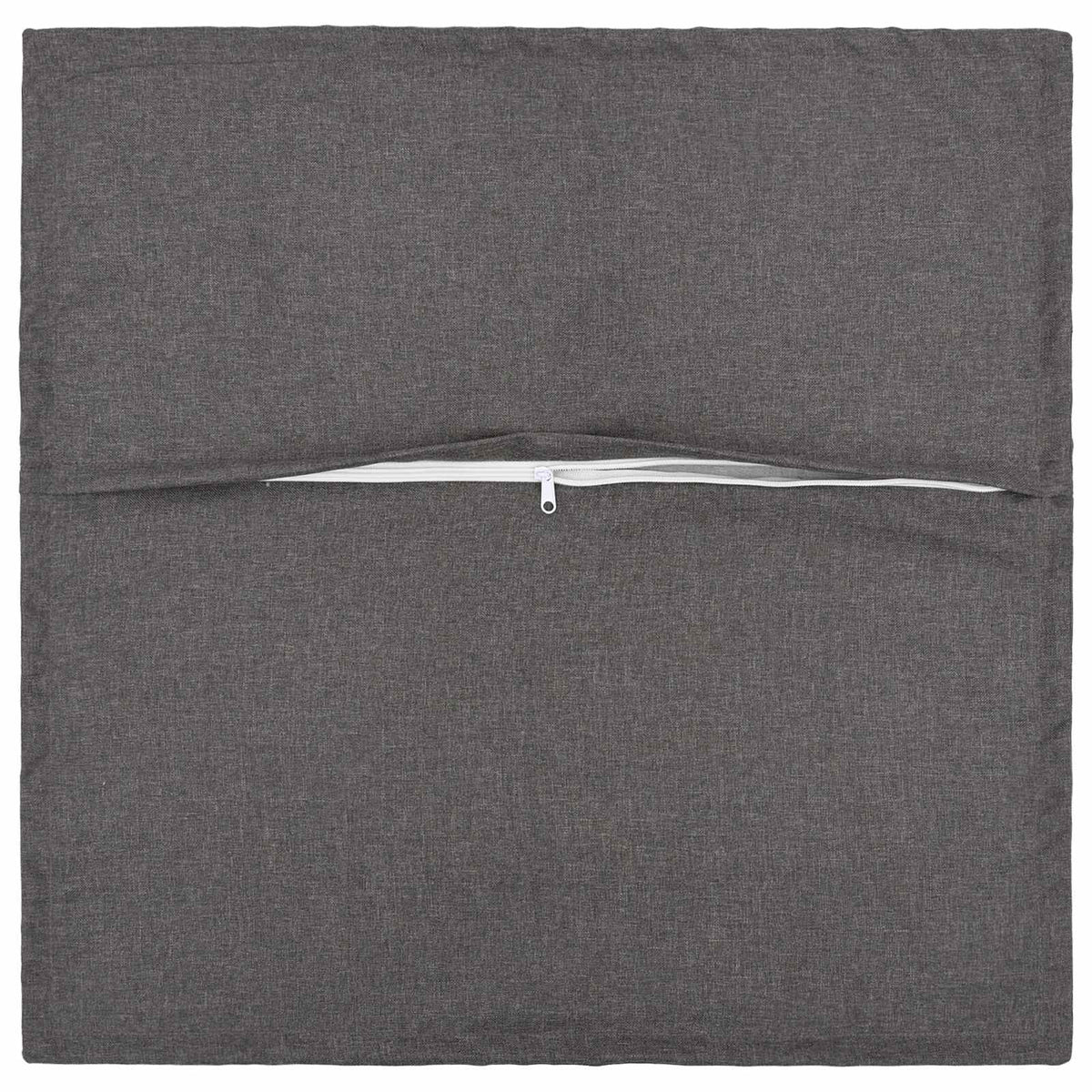 Throw Pillow 2 pcs HOUTEN Light Grey 80 x 80 cm Faux Linen